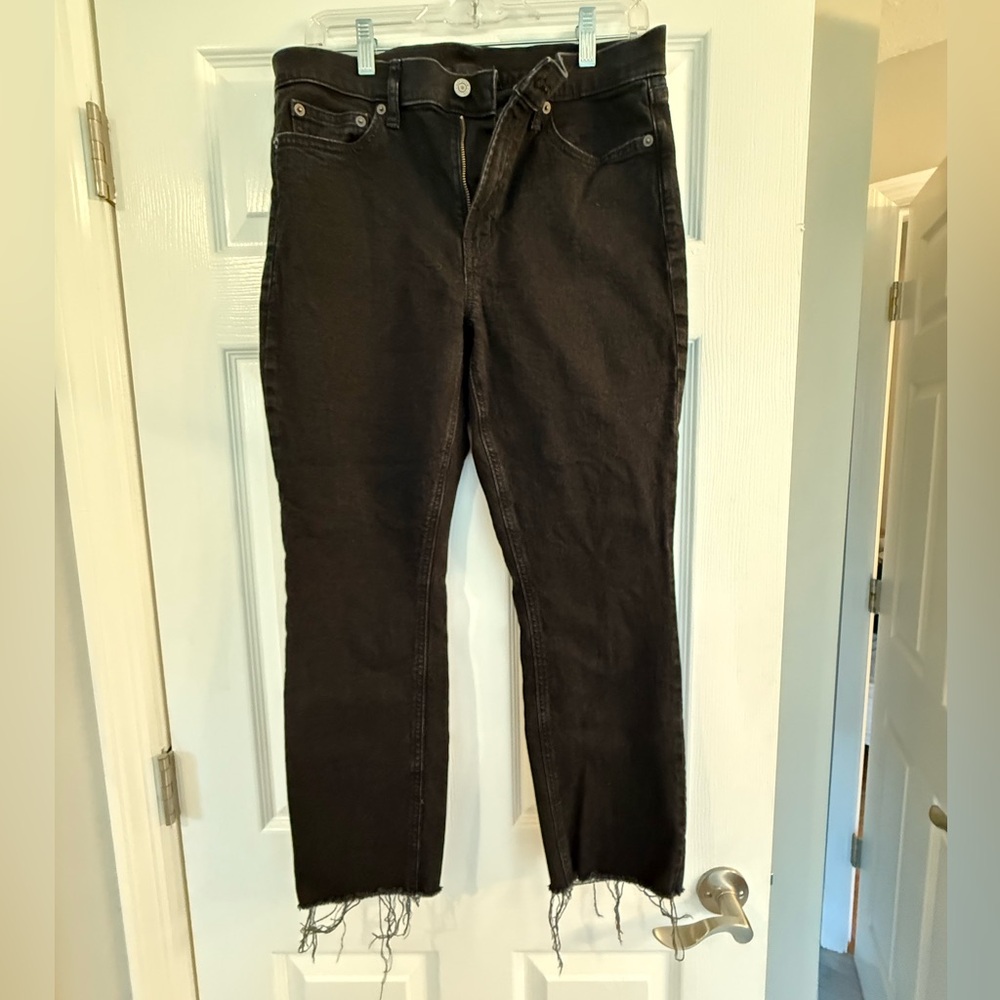 GAP Black Straight Leg Jeans